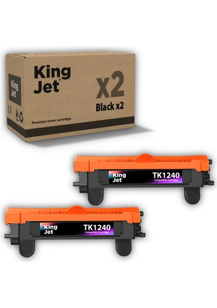 Kyocera Uyumlu TK-1240 2'li Paket | Ecosys MA2000W, PA2001W Muadil Toner