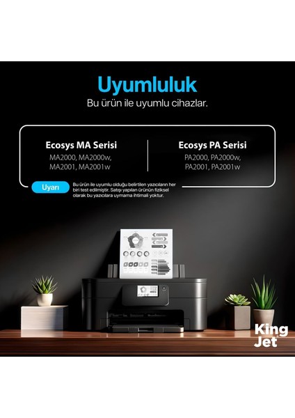 Kyocera Uyumlu TK-1240 2'li Paket | Ecosys MA2000W, PA2001W Muadil Toner fiyatları