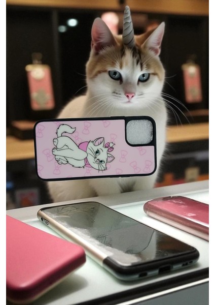 Apple iPhone 11 Pro Uyumlu Sevimli Kedi Marie Baskılı Silikon Disney Lansman Kılıf