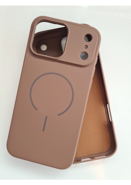 iPhone 17 Promax Magsafe ile Uyumlu Yumuşak Soft Mükemmel Manyetik Esnek Lansman Silikon Kılıf