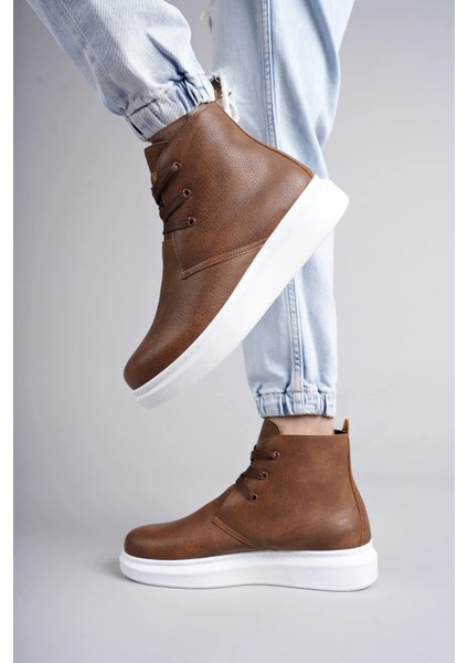 SLW207 Oslo Bağcıklı Cilt Erkek Günlük Spor Bot Bt - Taba indirimleri