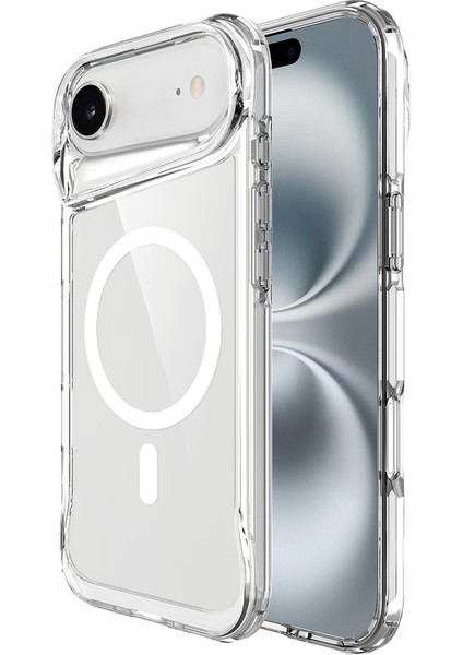 iPhone 17 Air Kılıf M-Safe Şarj Özellikli T-Max M-Safe Kapak - Şeffaf fırsatları