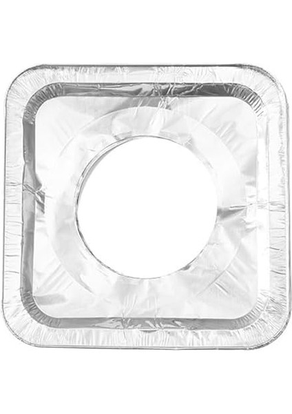 Ocak Koruyucu Yağ Geçirmez Alüminyum Folyo Ped, Yeniden Kullanılabilir Isıya Dayanıklı Temiz Hijyenik Mutfak Için (22 cm x 22 Cm) (10 Adet - Kare) modelleri