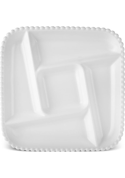 Carmen Perla 5 Bölmeli Kare Sunum Tabağı 27 cm