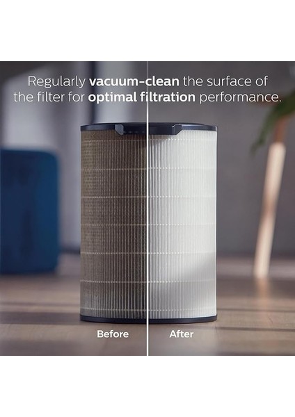 Fresh Air Filter True Cam Pure Hepa Filtre AC1711-AC1715 Filtre ile Uyumlu, FY1700/30 Hepa Filtre ile Uyumlu Beyaz Natural fiyatları