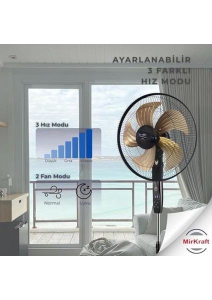 FS-5018 Stand Fan Vantilatör 18&apos;&apos; (Uzaktan Kumandalı) modelleri