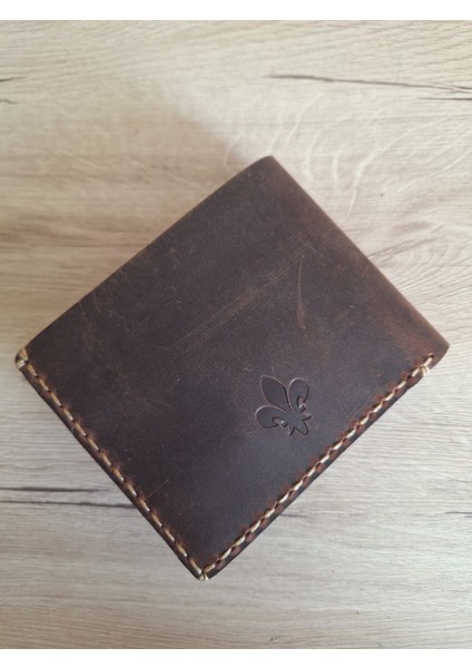 Fjord Hakiki Deri El Yapımı Erkek Cüzdan (Cinnamon)