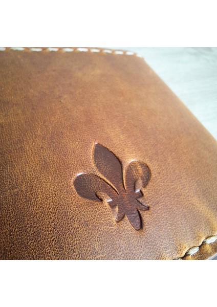 Skald Hakiki Deri El Yapımı Erkek Cüzdan ( Camel)