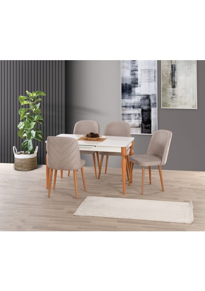 Uyar (Sadece Masa) Beyaz Highgloss 80*160+30 Eliz Açılabilir Masa fiyatları