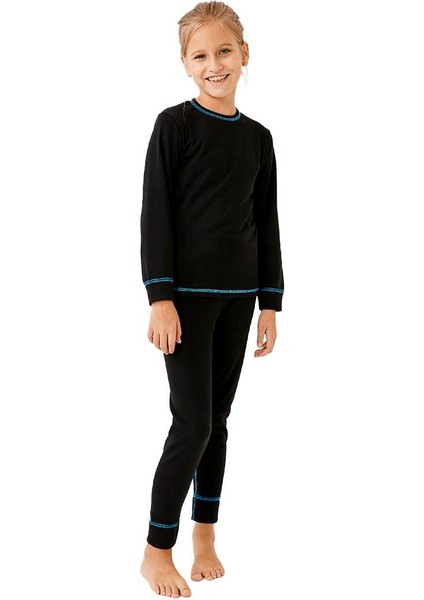 Çocuk İçlik Takım Erkek Çocuklar İçin Rahat Kullanım Siyah Renk fırsatları