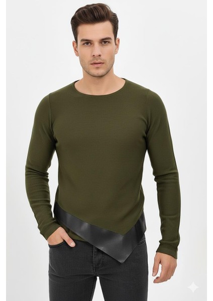 ETR 04 Slim Fit Yeşil O Yaka Triko