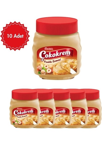 Fındık Ezmesi 350 G x 10 Adet | Kahvaltılık Sürülebilir Ezme | Yoğun Fındık Lezzeti