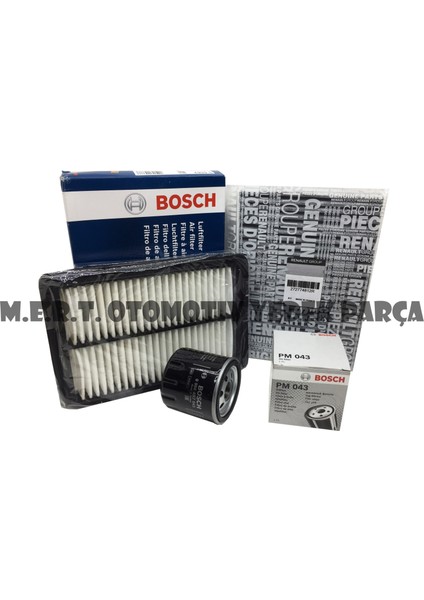 Renault Kadjar 1.5 Dci 3'lü Filtre Bakım Seti (Hava-Yağ-Polen)