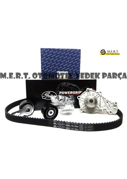 Gates Volvo C30 1.6 Dizel Triger Seti ve Devirdaim 2006-2010 Powergrip