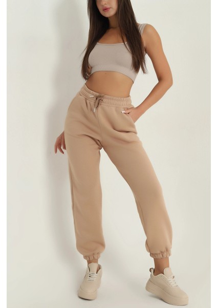 3 Iplik Şardonlu Paça Lastikli Eşofman Bisküvi IS001 modelleri