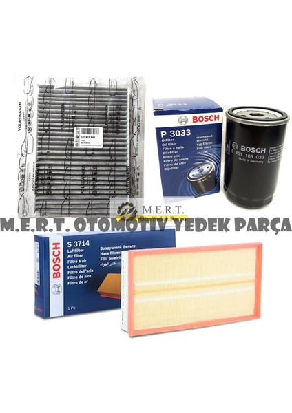 Seat Leon 1.6 8V Benzinli Filtre Bakım Seti (2003-2006) Akl Aeh