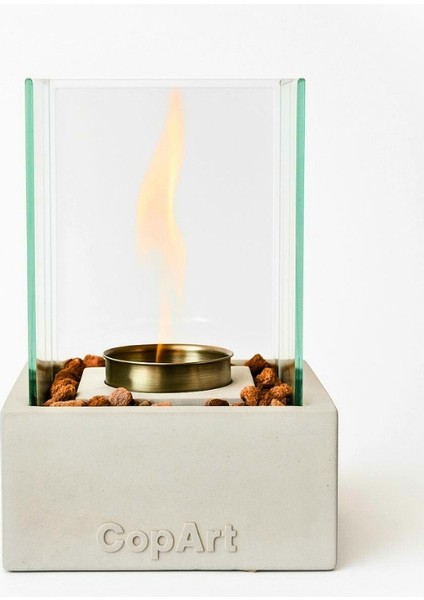 Quadrata Biyoetanol Masaüstü Şömine - 1 Lt Yakıt ve Dekoratif Taş Hediye fiyatları