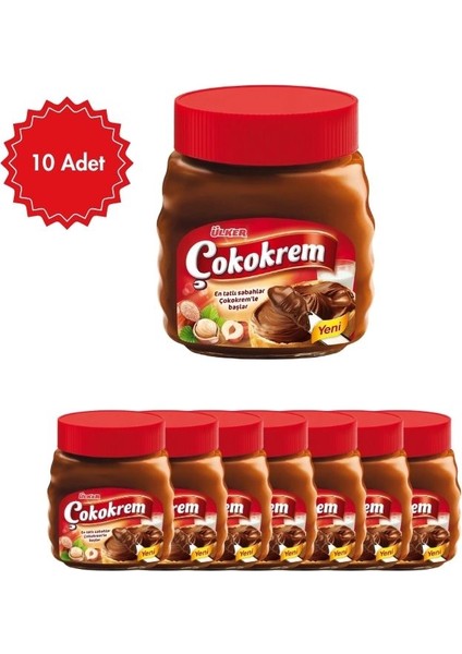 Çokokrem 350 G x 10 Adet | Kakaolu Fındık Kreması | Kahvaltılık ve Tatlı Lezzeti