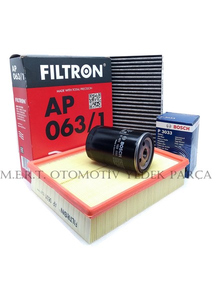 Vw Passat 1.6 Benzinli Filtre Bakım Seti (2001-2005) Alz