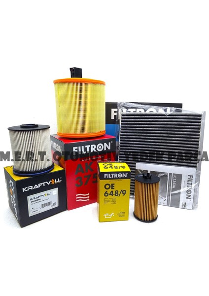 Opel Astra K 1.6 Cdti Dizel Filtre Bakım Seti