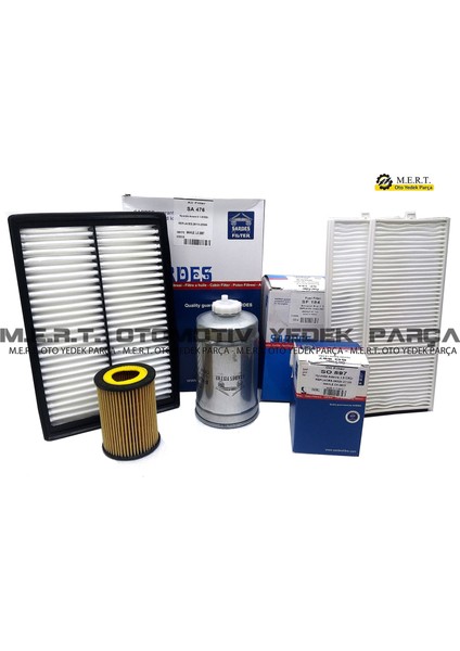 Hyundai Accent Admire 1.5 Crdi Dizel Filtre Bakım Seti 2004-2006
