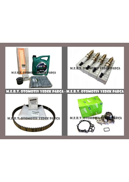 Clio 3 1.2 16V Komple Bakım Seti Triger Devirdaim Buji Filtre