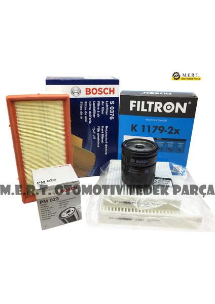 Peugeot 2008 1.2 Benzinli 82HP Filtre Bakım Seti (Hava-Yağ-Polen)