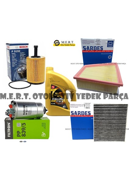 Seat Cordoba 1.4 Tdı Amf Filtre Bakım Seti + Motor Yağı