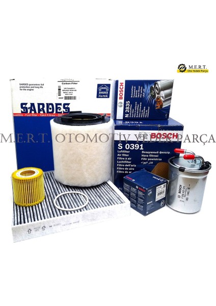 Vw Polo 1.2 Tdi Dizel Bosch Filtre Bakım Seti (2010-2014)