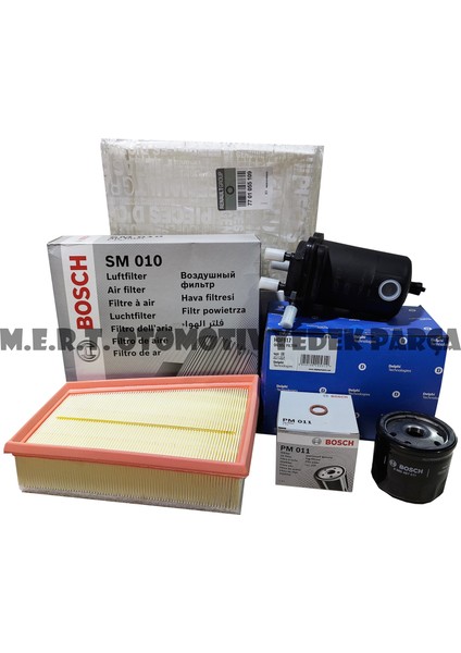 Renault Megane 2 1.5 Dci Filtre Bakım Seti 2002-2008