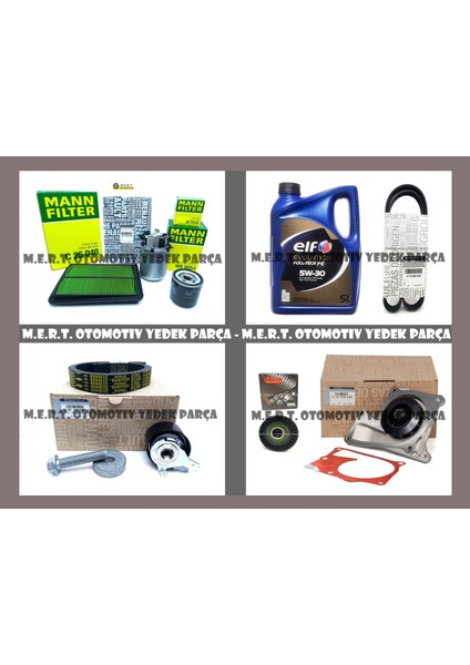 Qashqai 1.5 Dci J11 Komple Bakım Seti Triger Devirdaim Filtre Yağ