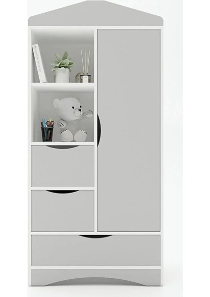 Gardırop / Elbise Dolabı / Çocuk Genç / Raflı ve Çekmeceli