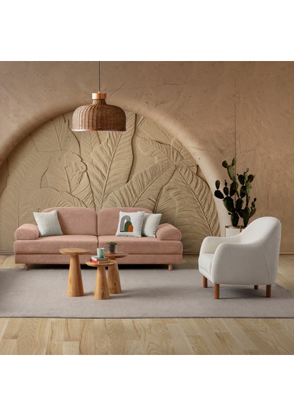 Aries Yataklı Sandıklı Koltuk Takımı 3+1 Pembe modelleri