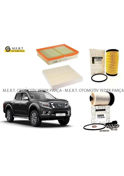 Nissan Navara 2.3 Dci Filtre Bakım Seti Hava+Yağ+Polen+Mazot 4'lü