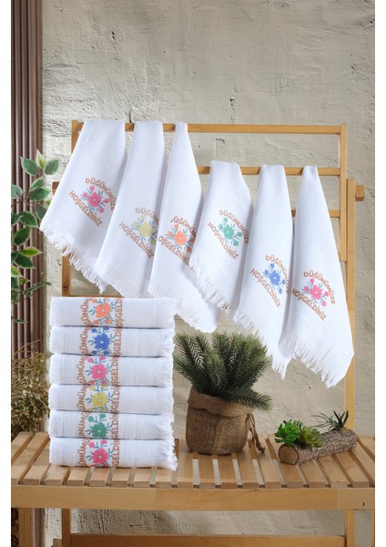 12 Adetli 40X70 Saçaklı Düğün, Okuluk, Konvoy Havlusu fiyatları