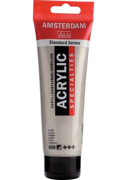 Amsterdam Akrilik Boya 120 Ml. 800 Silver (Metalik)