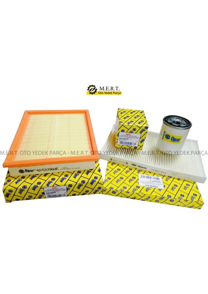 Fiat Palio 1.2 16V Filtre Bakım Seti Hava+Yağ+Polen Opar Orjinal