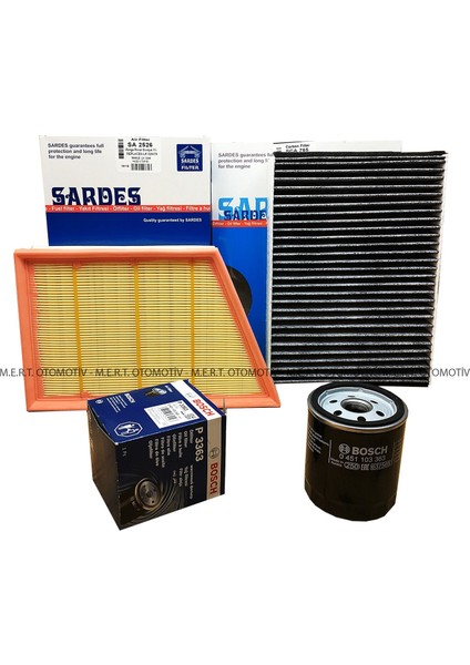 Range Rover Evoque 2.0 Benzinli Filtre Bakım Seti (2011-2015)