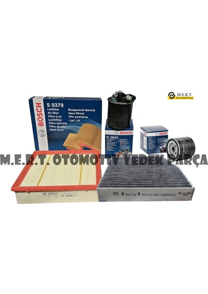 Mercedes Cla 180 Dizel Bosch Filtre Bakım Seti 2013-2019