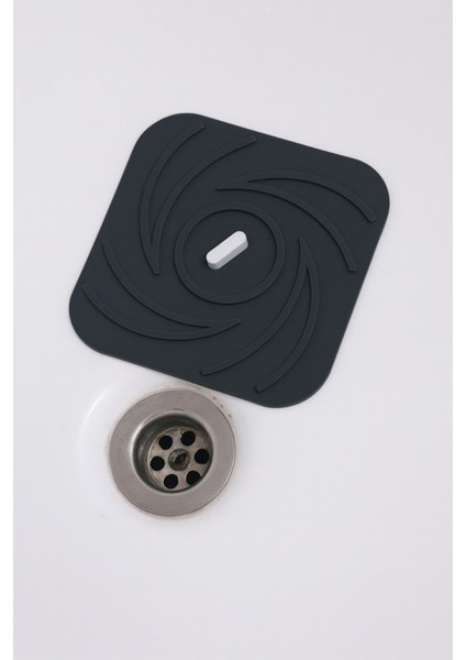 Gri Renk Kare Kötü Koku Önleyici Silikon Mat Banyo Mutfak Lavabo Balkon Gider Tıpası Kapağı fırsatları