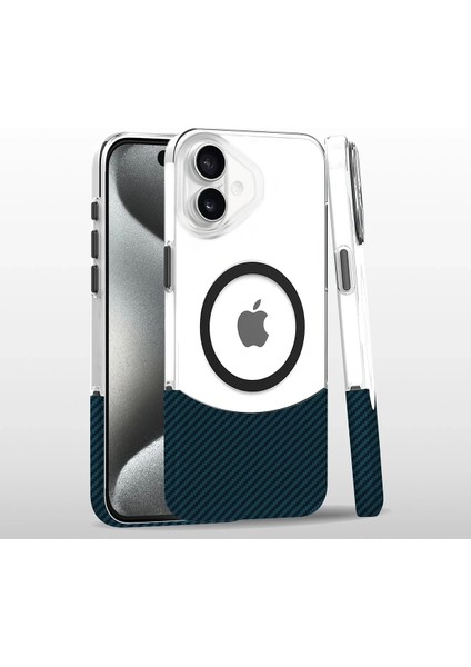 More-Tr Joko Iphone 16 Plus Carbon Puzzle Magsafe Kapak - Yeşil