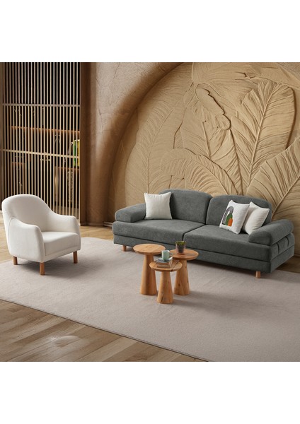 Aries Yataklı Sandıklı Koltuk Takımı 3+1 Antrasit fiyatları