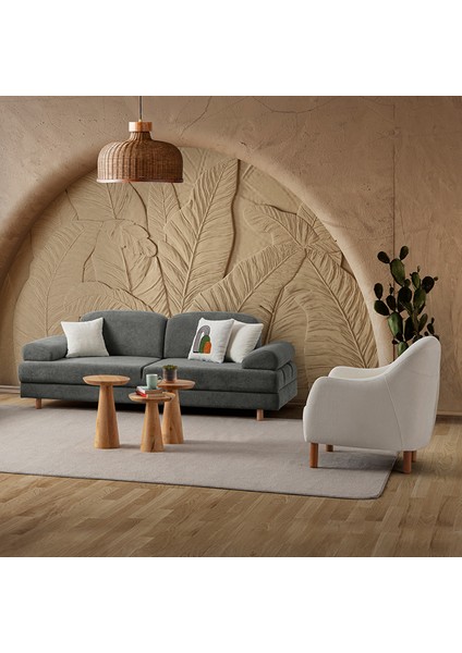 Aries Yataklı Sandıklı Koltuk Takımı 3+1 Antrasit modelleri