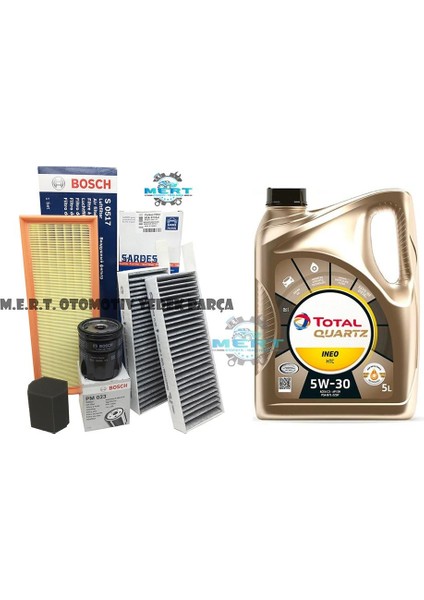 Peugeot 308 1.2 Puretech Filtre Seti ve Ineo Htc Motor Yağı 130 Hp