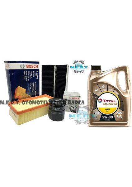 Peugeot 308 1.2 Vti Puretech 82HP Filtre Seti ve Ineo Htc Motor Yağı