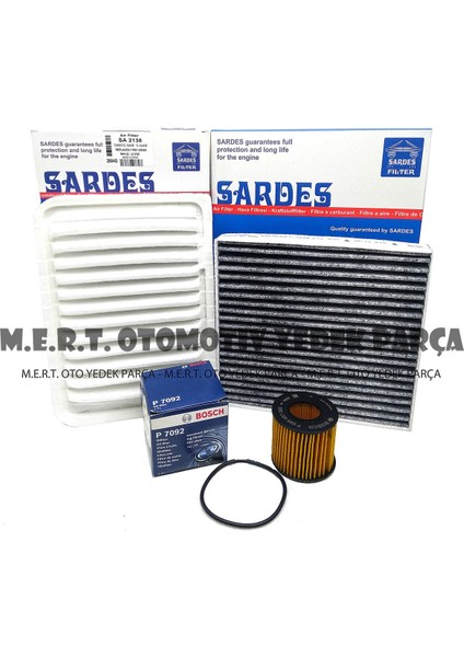 Toyota Verso 1.6 Benzinli Filtre Bakım Seti (2009-2016) (537576033)