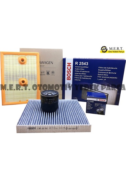 Seat Leon 1.2 Tsı ve 1.4 Tsı Filtre Bakım Seti 2013-2018 (538912824)