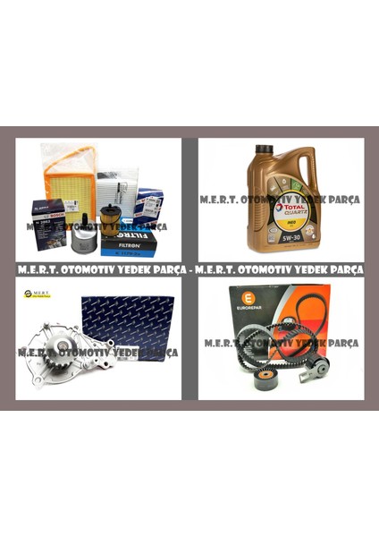 Peugeot 2008 1.6 E-Hdi Komple Bakım Seti Filtre Yağ Triger Devirdaim