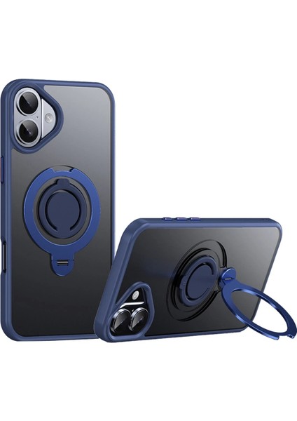 More-Tr Joko Iphone 16 Avatar 360 Dönen Magsafe Kapak - Lacivert
