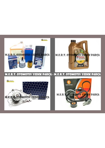 Citroen C3 Picasso 1.6 E-Hdi Komple Bakım Seti Filtre Yağ Triger Devirdaim